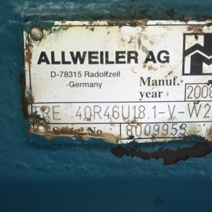 ALLWEILER PUMP AG SPF10R46G8.3-W20