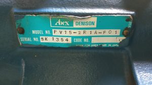 ABEX DENISON HYDRAULIC PISTON PUMP PV15-2R1A-F01