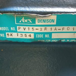 ABEX DENISON HYDRAULIC PISTON PUMP PV15-2R1A-F01
