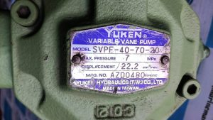 YUKEN VARIABLE VANE PUMP SVPF-40-70-20