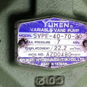 YUKEN VARIABLE VANE PUMP SVPF-40-70-20