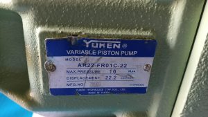 YUKEN VARIABLE PISTON PUMP AR22-FR01C-22