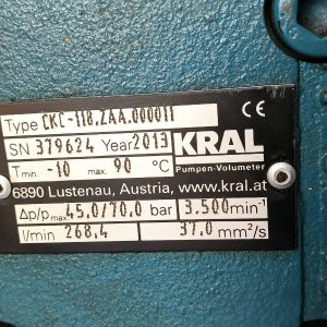 KRAL PUMP CKC-118.ZAA.000011