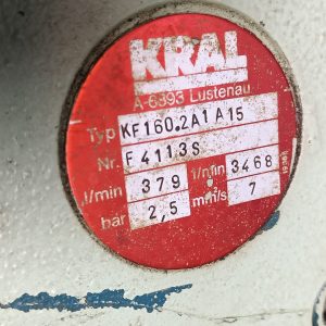 KRAL PUMP KF160.2A1A15